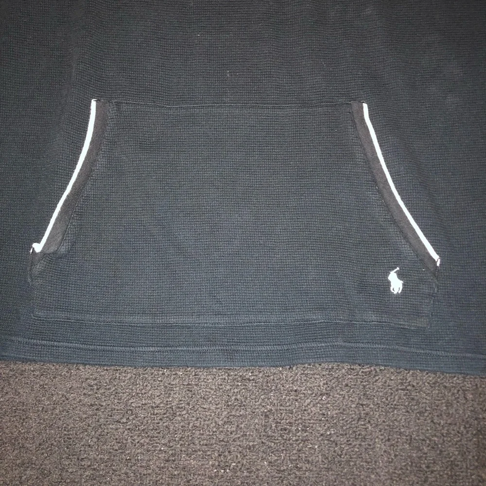 Polo Ralph Lauren. Sleepwear Hoodie. Waffle Knit. Size 2XL. Dark Navy Blue Color - Picture 2 of 14